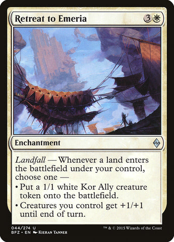 Retreat to Emeria [Battle for Zendikar] (BFZ 44)