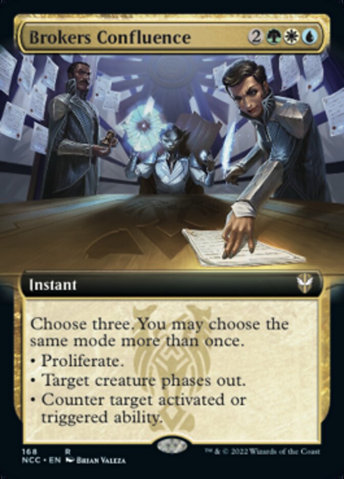 Brokers Confluence (Extended Art) [Streets of New Capenna Commander] (NCC 168)