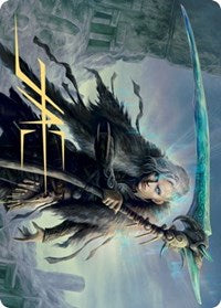 Egon, God of Death Art Card (Gold-Stamped Signature) [Kaldheim: Art Series] (AKHM 92)
