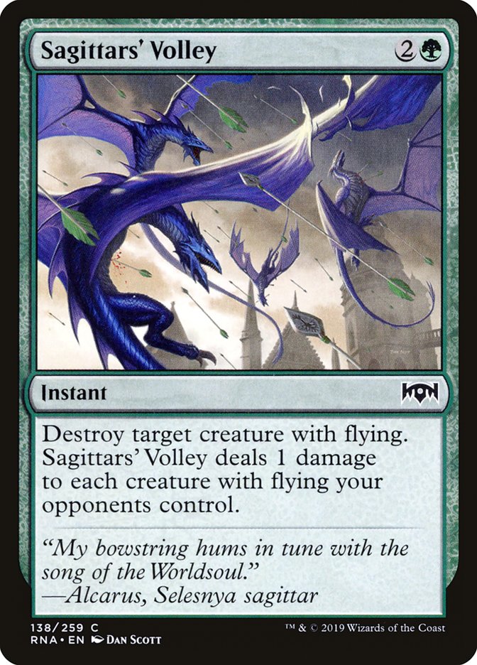 Sagittars' Volley [Ravnica Allegiance] (RNA 138)