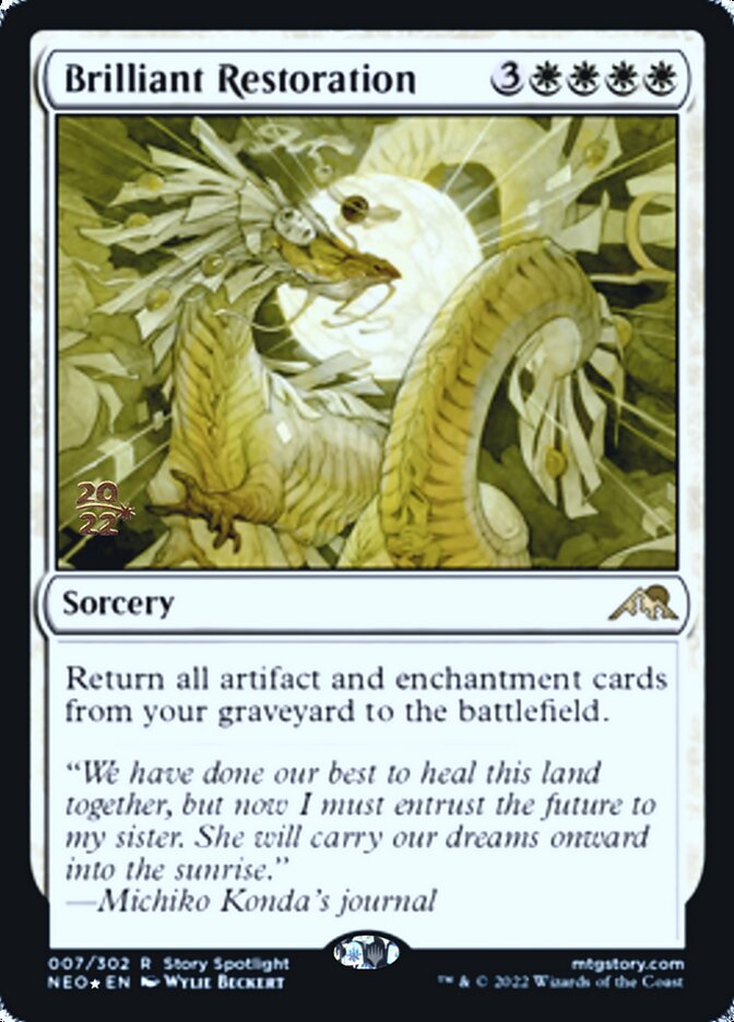 Brilliant Restoration [Kamigawa: Neon Dynasty Prerelease Promos] (PNEO 7)