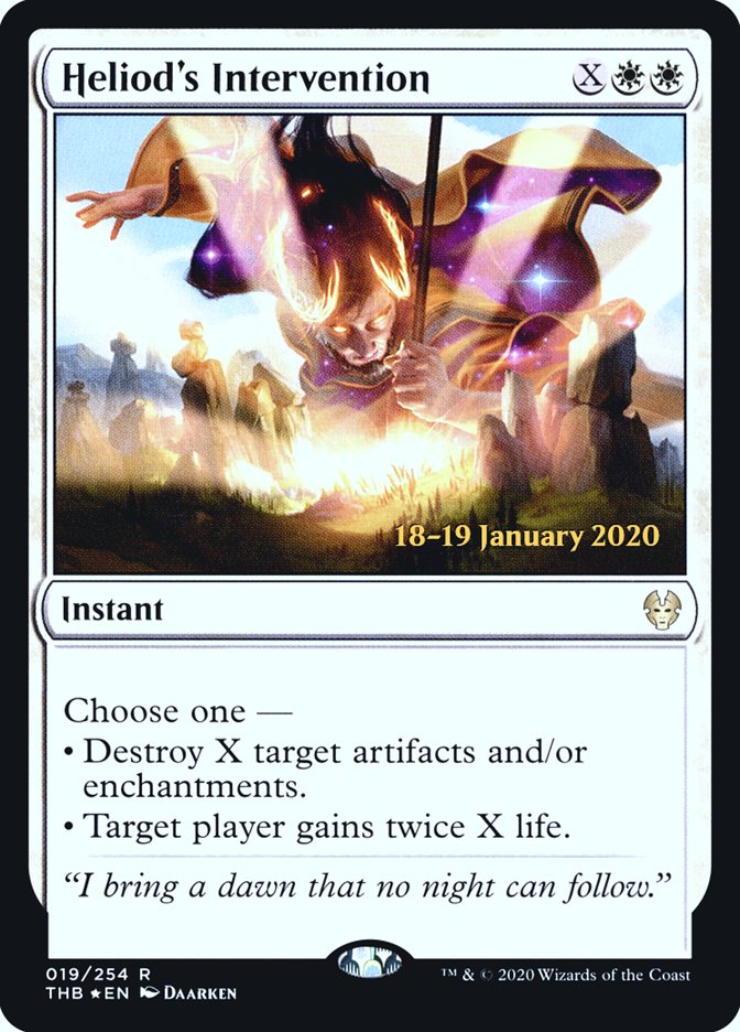 Heliod's Intervention [Theros Beyond Death Prerelease Promos] (PTHB 19S)
