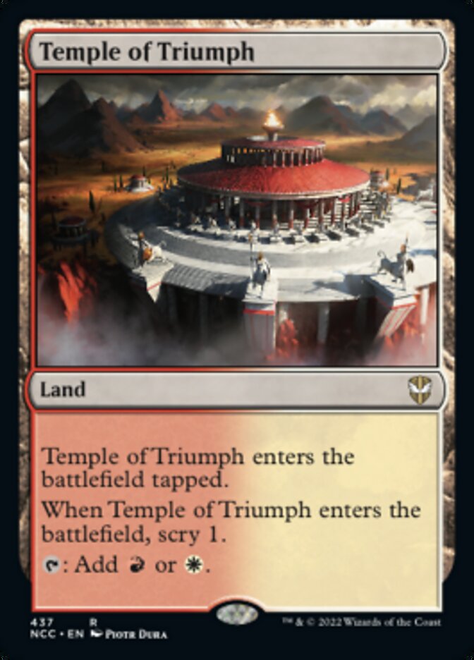 Temple of Triumph [Streets of New Capenna Commander] (NCC 437)
