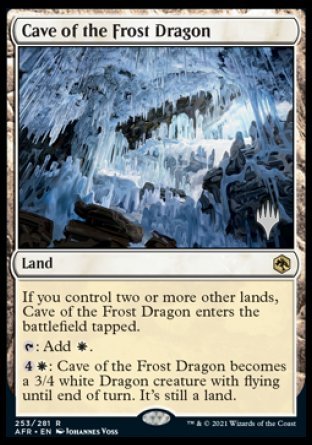 Cave of the Frost Dragon (Promo Pack) [Dungeons & Dragons: Adventures in the Forgotten Realms Promos] (PAFR 253)