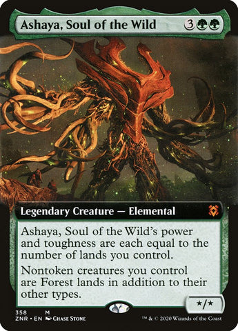 Ashaya, Soul of the Wild (Extended Art) [Zendikar Rising] (ZNR 358)
