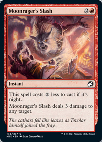 Moonrager's Slash [Innistrad: Midnight Hunt] (MID 148)