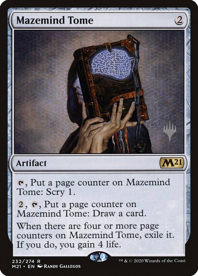 Mazemind Tome (Promo Pack) [Core Set 2021 Promos] (PM21 232P)