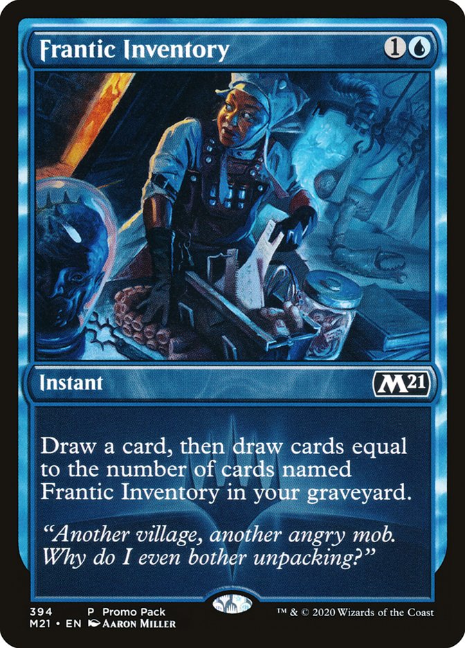 Frantic Inventory (Promo Pack) [Core Set 2021 Promos] (M21 394)