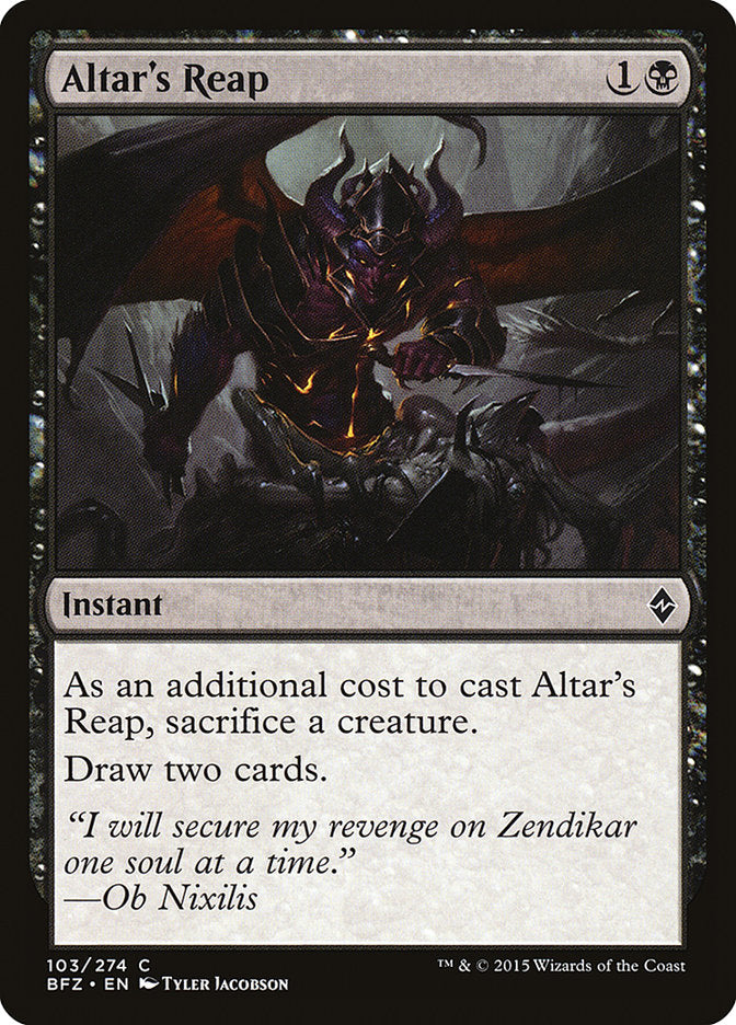 Altar's Reap [Battle for Zendikar] (BFZ 103)