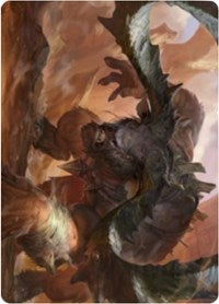 Moraug, Fury of Akoum Art Card [Zendikar Rising Art Series] (AZNR 66)