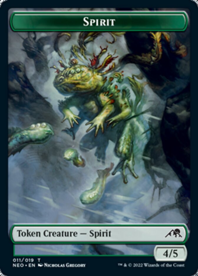 Spirit Token (011) [Kamigawa: Neon Dynasty Tokens] (TNEO 11)