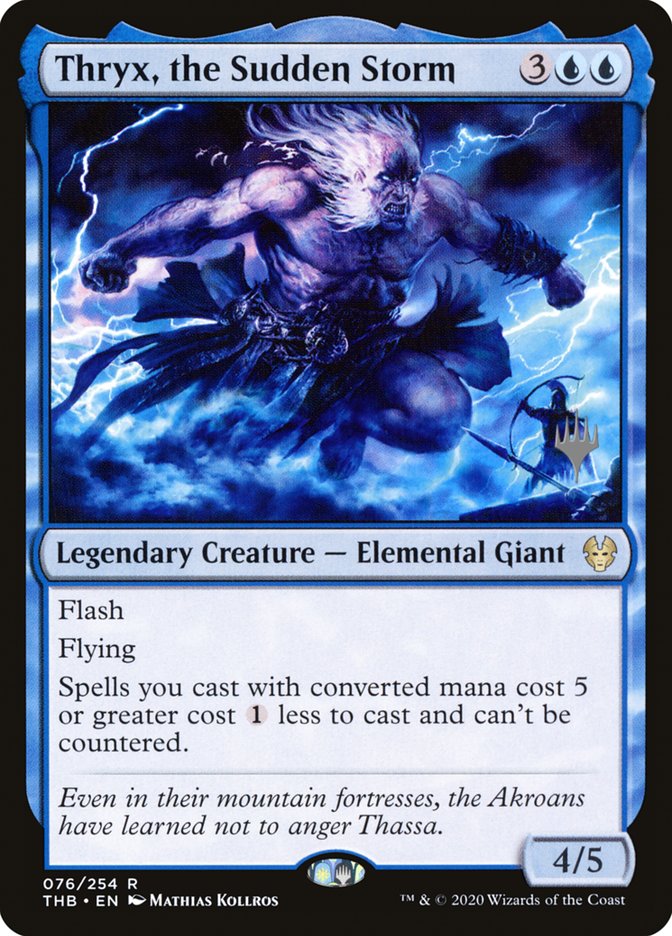 Thryx, the Sudden Storm (Promo Pack) [Theros Beyond Death Promos] (PTHB 76P)