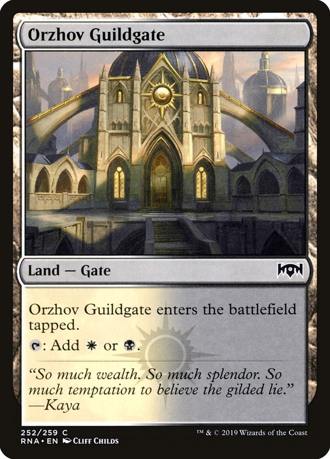 Orzhov Guildgate (252/259) [Ravnica Allegiance] (RNA 252)