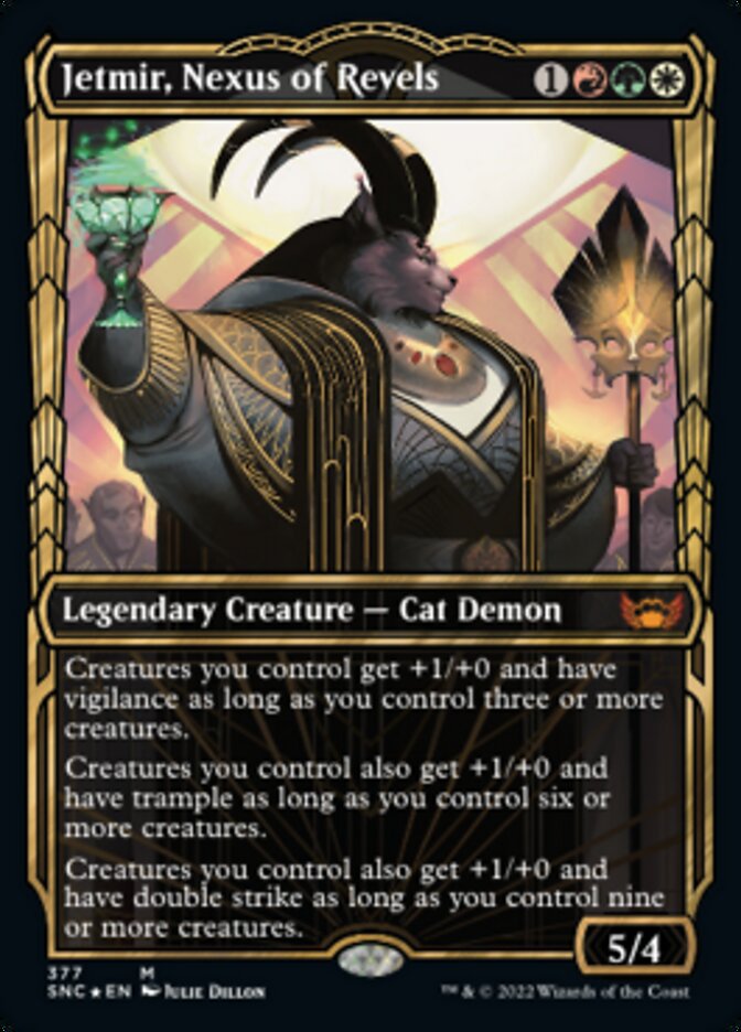 Jetmir, Nexus of Revels (Showcase Golden Age Gilded Foil) (SNC 377)