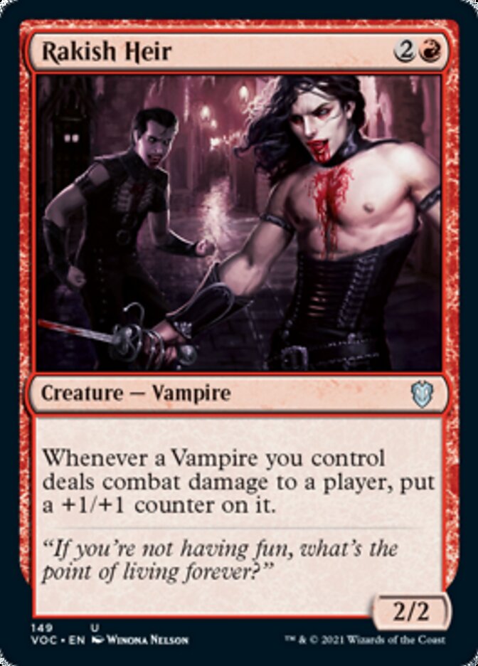 Rakish Heir [Innistrad: Crimson Vow Commander] (VOC 149)