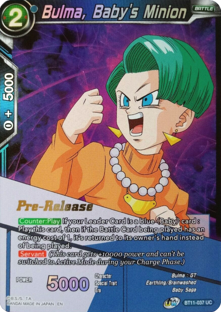 Bulma, Baby's Minion [BT11-037]