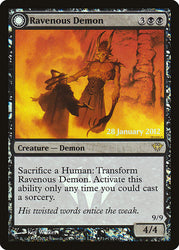 Ravenous Demon // Archdemon of Greed  (Prerelease) [Dark Ascension Prerelease Promos] (PDKA 71)