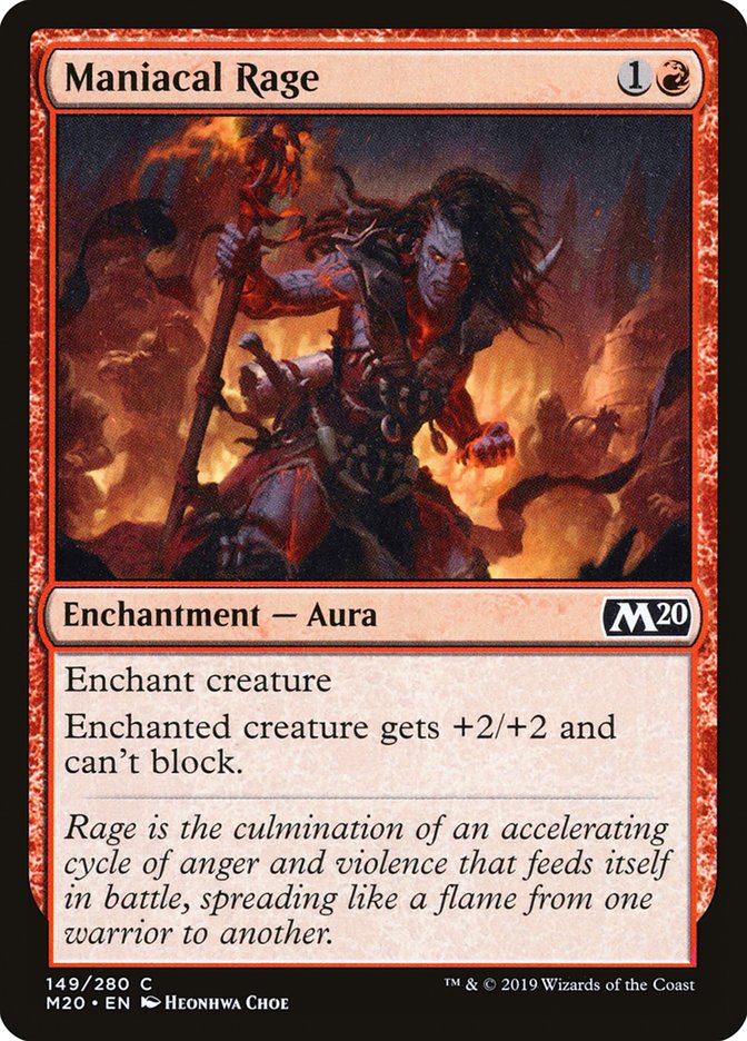 Maniacal Rage [Core Set 2020] (M20 149)