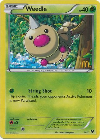 Weedle (1/12) [Mcdonald's Promos: 2014 Collection]