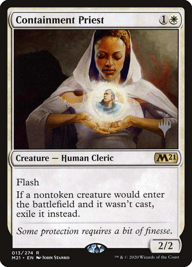 Containment Priest (Promo Pack) [Core Set 2021 Promos] (PM21 13P)
