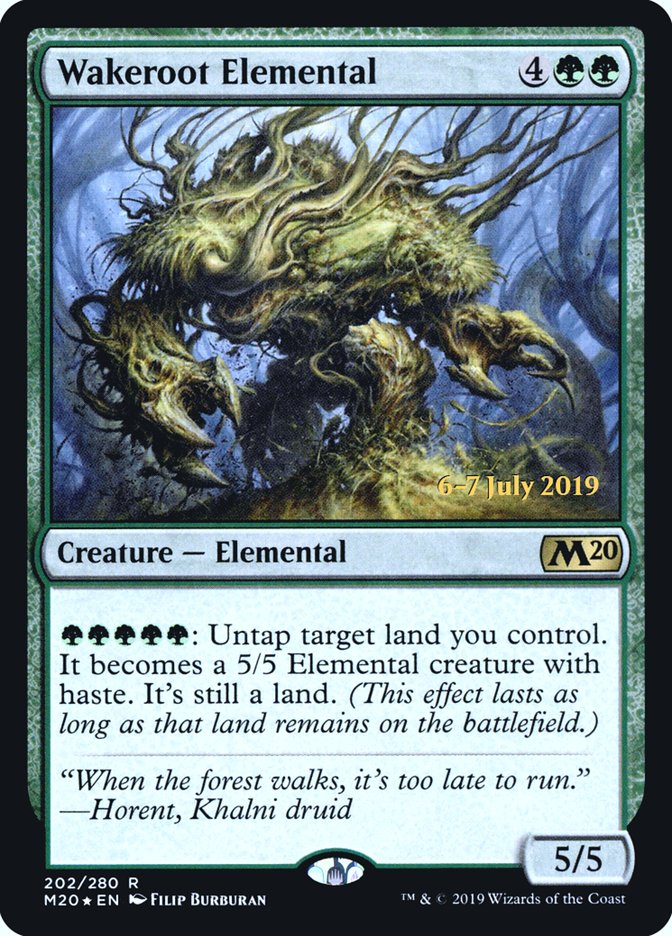 Wakeroot Elemental  [Core Set 2020 Prerelease Promos] (PM20 202S)