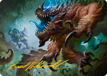 Basilisk Art Card (Gold-Stamped Signature) [Dungeons & Dragons: Adventures in the Forgotten Realms Art Series] (AAFR 9)