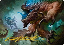 Basilisk Art Card (Gold-Stamped Signature) [Dungeons & Dragons: Adventures in the Forgotten Realms Art Series] (AAFR 9)