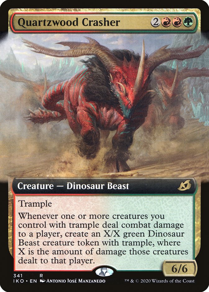 Quartzwood Crasher (Extended Art) [Ikoria: Lair of Behemoths] (IKO 341)