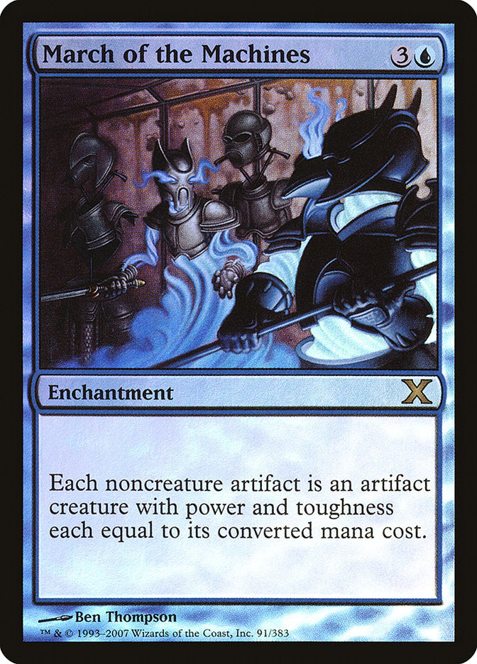 March of the Machines (Premium Foil) [Tenth Edition] (10E 91)