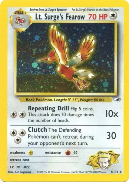 Lt. Surge's Fearow (7/132) [Gym Heroes]