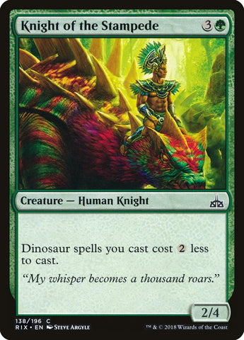 Knight of the Stampede [Rivals of Ixalan] (RIX 138)