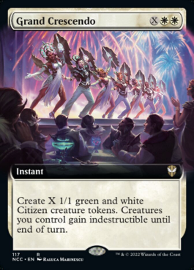 Grand Crescendo (Extended Art) [Streets of New Capenna Commander] (NCC 117)