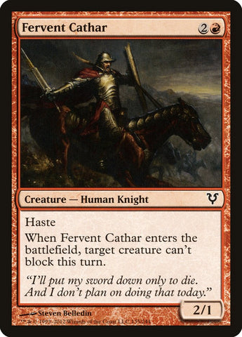 Fervent Cathar [Avacyn Restored] (AVR 135)