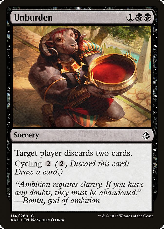 Unburden [Amonkhet] (AKH 114)