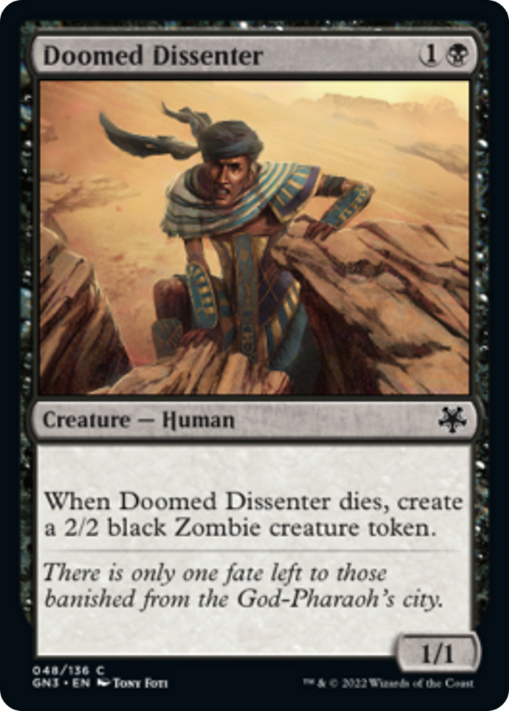 Doomed Dissenter [Game Night 2022]