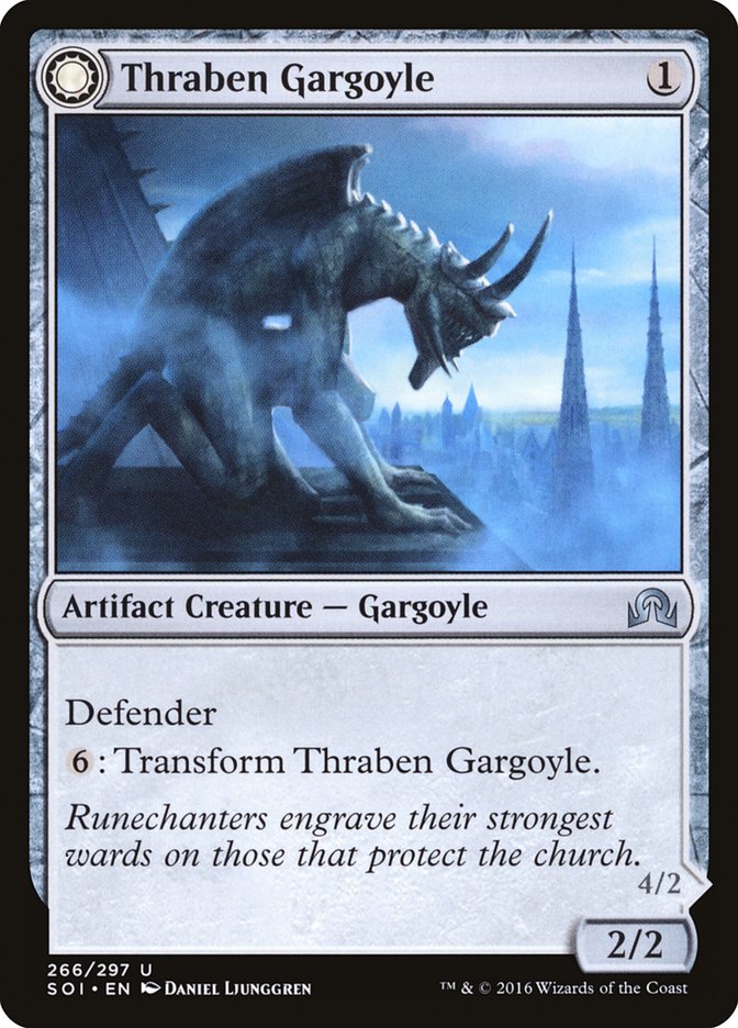 Thraben Gargoyle // Stonewing Antagonizer [Shadows over Innistrad] (SOI 266)