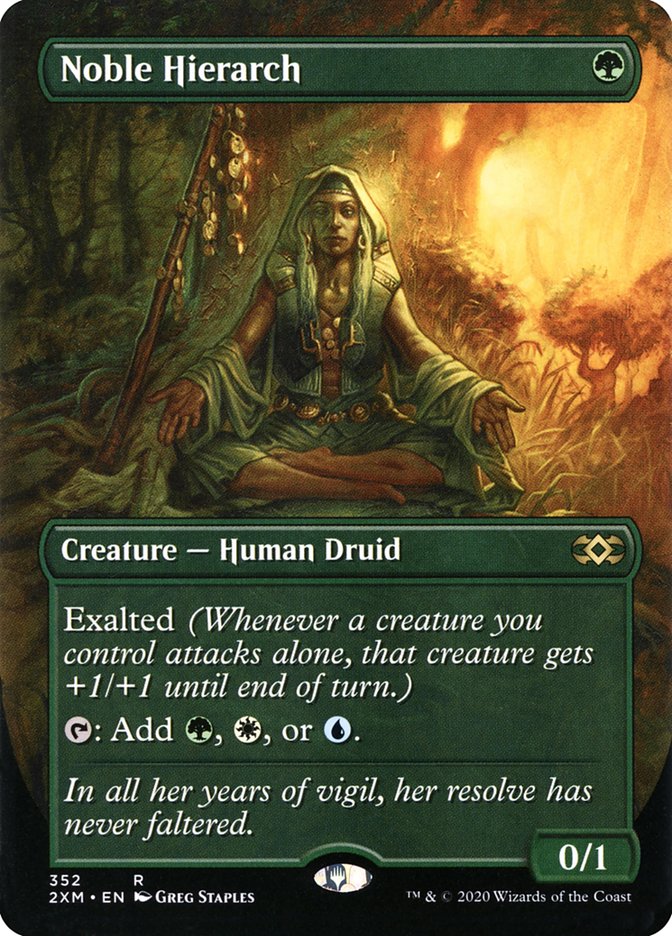 Noble Hierarch (Borderless) [Double Masters] (2XM 352)