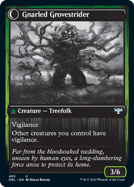 Dormant Grove // Gnarled Grovestrider [Innistrad: Double Feature] (DBL 465)