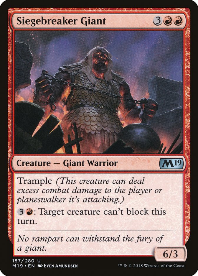 Siegebreaker Giant [Core Set 2019] (M19 157)