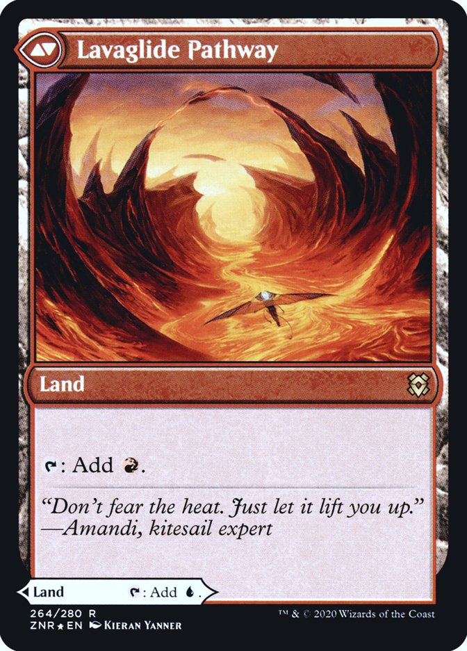 Riverglide Pathway // Lavaglide Pathway  [Zendikar Rising Prerelease Promos] (PZNR 264S)