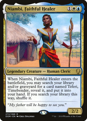 Niambi, Faithful Healer [Dominaria] (DOM 272)