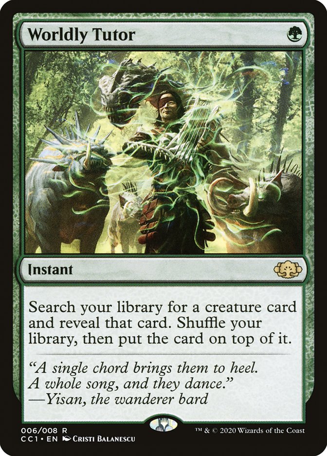 Worldly Tutor [Commander Collection: Green] (CC1 6)