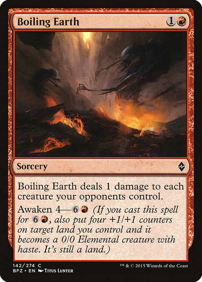 Boiling Earth [Battle for Zendikar] (BFZ 142)