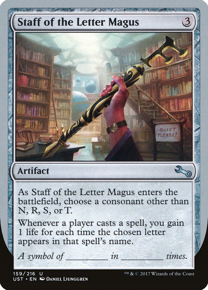 Staff of the Letter Magus [Unstable] (UST 159)
