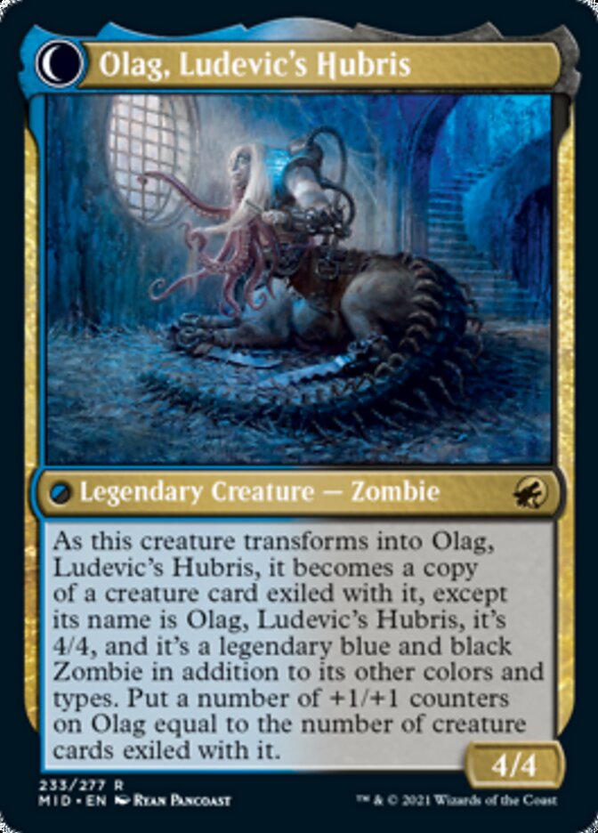 Ludevic, Necrogenius // Olag, Ludevic's Hubris [Innistrad: Midnight Hunt] (MID 233)