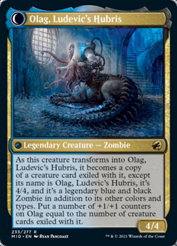 Ludevic, Necrogenius // Olag, Ludevic's Hubris [Innistrad: Midnight Hunt] (MID 233)