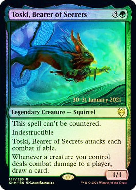Toski, Bearer of Secrets  [Kaldheim Prerelease Promos] (PKHM 197)