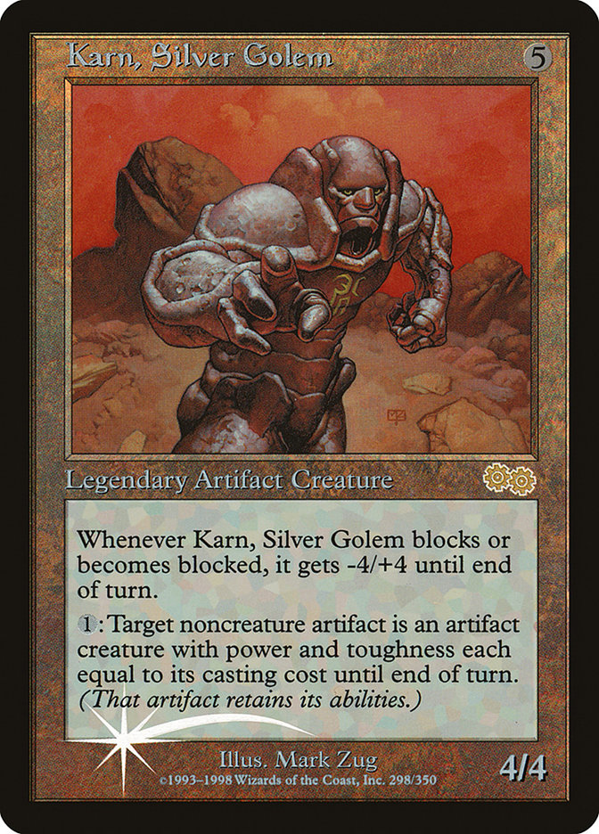 Karn, Silver Golem [Arena League 1999] (PAL99 8)