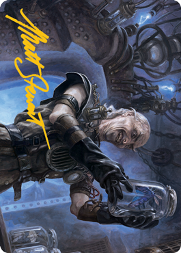 Delver of Secrets Art Card (Gold-Stamped Signature) [Innistrad: Midnight Hunt Art Series] (AMID 21)