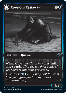 Covetous Castaway // Ghostly Castigator [Innistrad: Double Feature] (DBL 45)